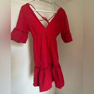 Billabong Red Ruffle Dress